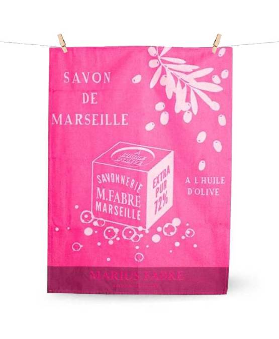 Acheter l'authentique Torchon en coton tissé, rose