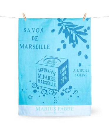 Acheter le/la vrai(e) Torchon en coton tissé, turquoise