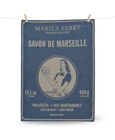 Acheter le/la vrai(e) Paño de cocina de algodón tejido, "Savon de Marseille"