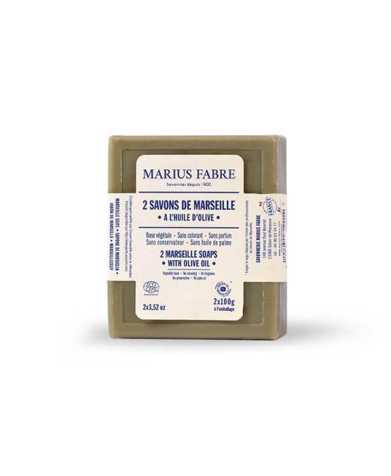 Buy the authentic Set of 2 Marseille soaps, 100g