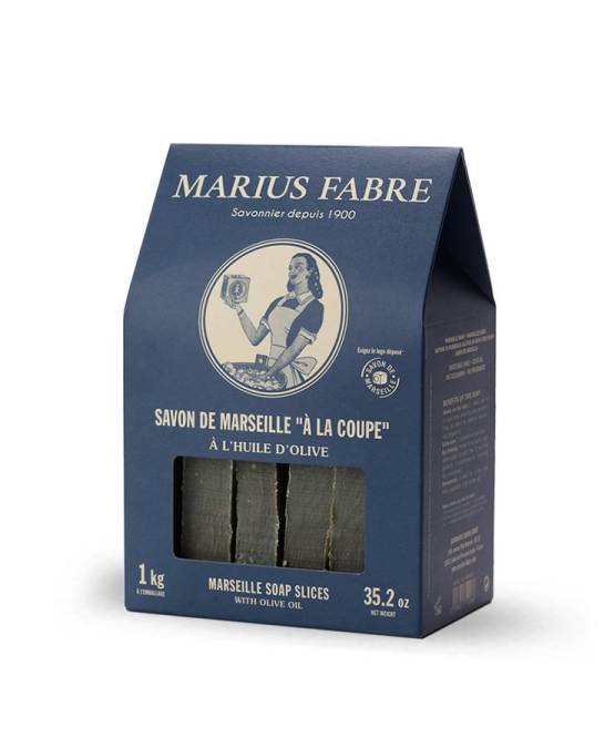 Buy the authentic Marseille soap slices with olive oil, 1kg