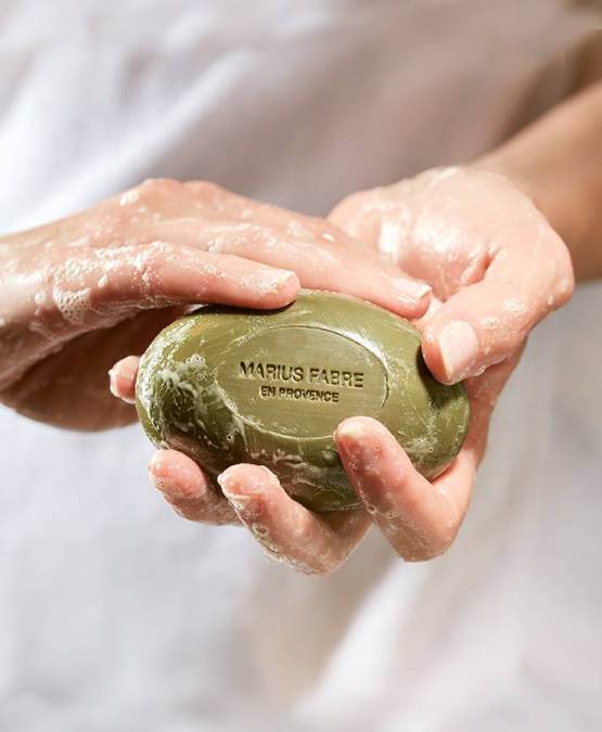 Compre lo auténtico Jabón de Marsella ovalado de aceite de oliva 150 g