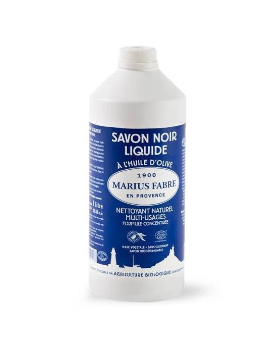 Acheter l'authentique Savon noir liquide à l'huile d'olive 1L - Marius Fabre