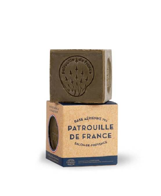 Buy the authentic Marius Fabre x Patrouille de France Olive oil Marseille soap 200g