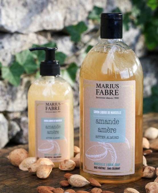 Buy the authentic Marseille liquid soap Bitter Almond fragrance, 400ml