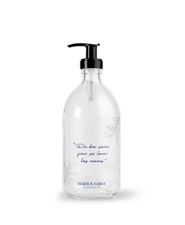 Acheter le/la vrai(e) Botella de cristal « Du bon savon pour se laver les mains », 500ml
