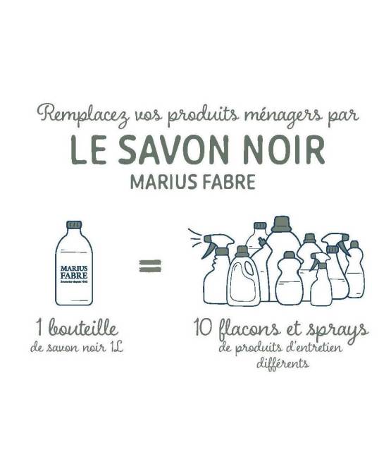 Acheter l'authentique Savon noir mou à l'huile d'olive 1L - Marius Fabre