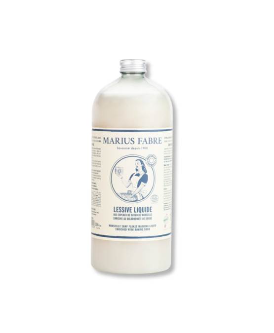 Buy the authentic Marseille soap flakes and bicarbonate washing liquid, 1L