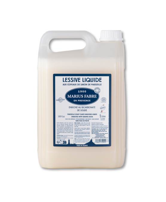Buy the authentic Laundry detergent with Marseille soap flakes and bicarbonate, 5L