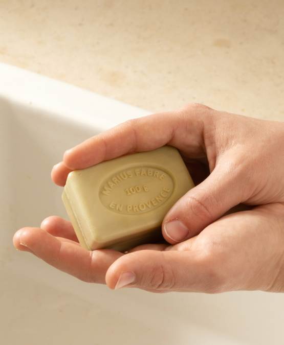 Acheter l'authentique Savonnette parfumée à la Lavande 100g, sans huile de palme _ Marius Fabre