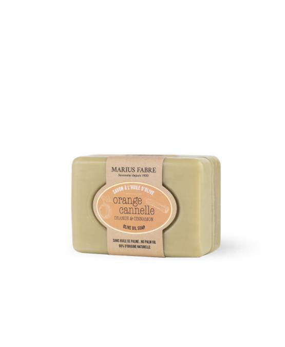 Acheter l'authentique Savonnette parfumée aux Écorces d'orange et Cannelle 100g, sans huile de palme