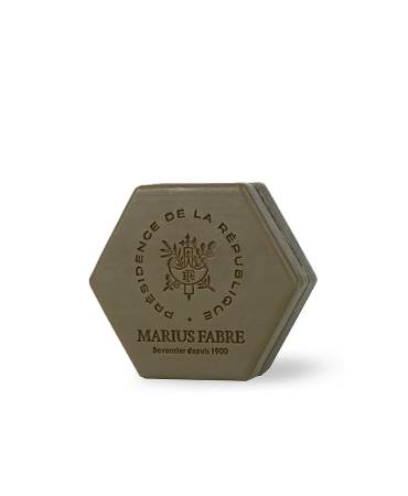 Acheter le/la vrai(e) Marius Fabre x Elysée - Savon de Marseille hexagone, 100% huile d’olive et son pochon