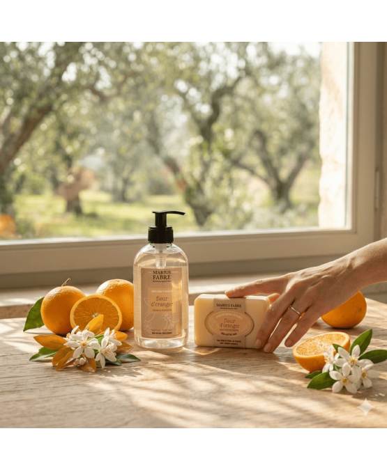 Acheter l'authentique Savonnette parfumée à la fleur d’oranger 250g, sans huile de palme