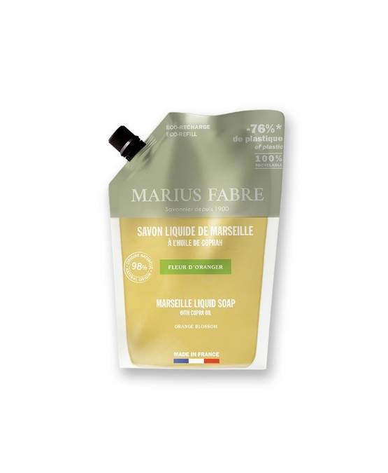 Compre lo auténtico Jabón líquido de Marsella, Flor de naranjo, Recarga ecológica 1L