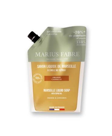 Acheter le/la vrai(e) Marseille liquid soap Orange zest and Cinnamon fragrance, 1L