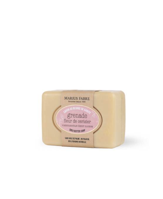 Compre lo auténtico Jabón perfumado con granada y flor de cerezo, 100 g, sin aceite de palma