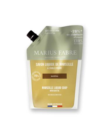 Acheter le/la vrai(e) Savon liquide de Marseille Santal, 1L, Marius Fabre