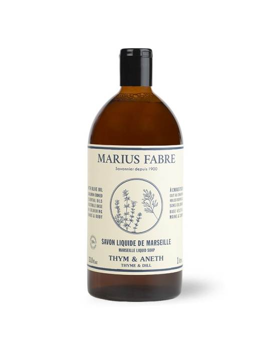 Acheter l'authentique Savon Liquide de Marseille Thym et Aneth 1L