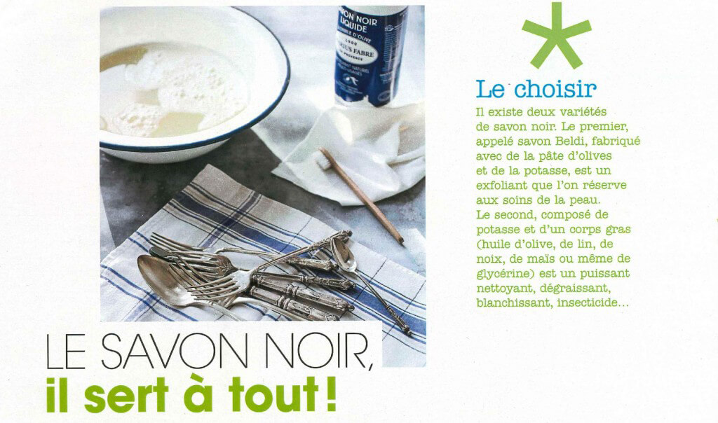 MODE & TRAVAUX - Le Savon Noir il sert à tout ! 